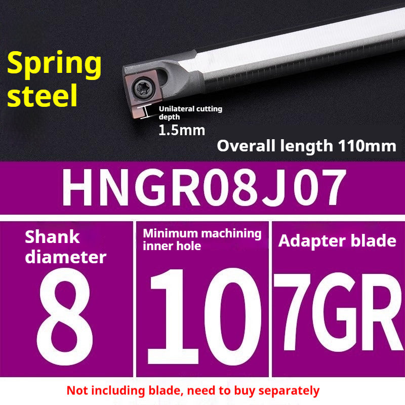 1008-CNC Bore Deep Grooving Inserts Small Hole Grooving Comma Inserts Insert Bar MB-05GR/07GR/09GR Rounded Corner Shandong Denso Pricision Tools Co.,Ltd.